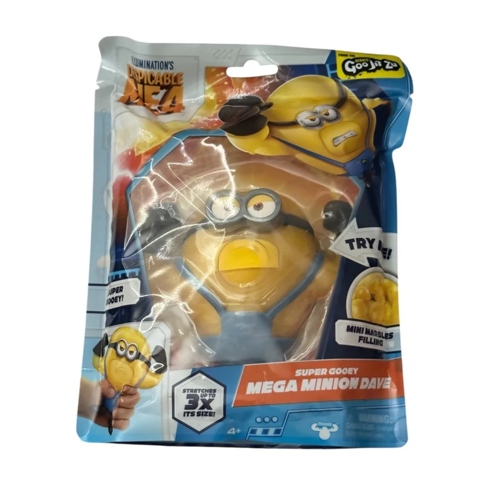 Despicable Me 4 Minion Dave, stretchy Super Gooey Action figure